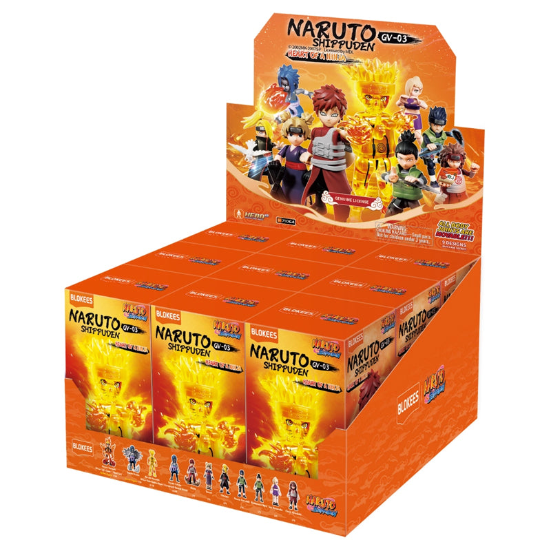 Naruto Shippuden Blokees Galaxy Version 03 – Ninja Spirit – Asst 9pcs