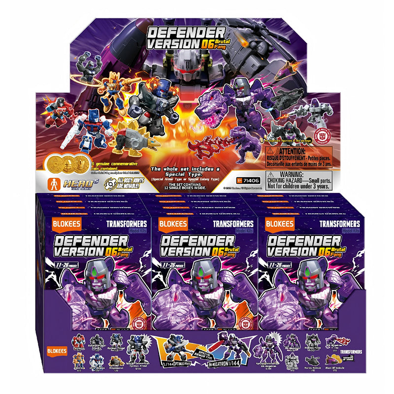 Transformers Blokees Defender Version 06 – Brutal Fang – Asst 12pcs